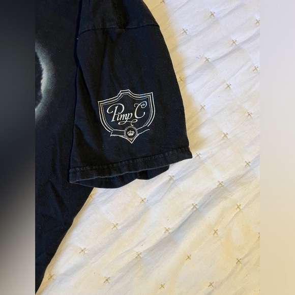 Black Scale Rest In Peace Pimp C Black T-Shirt - Picture 2 of 6